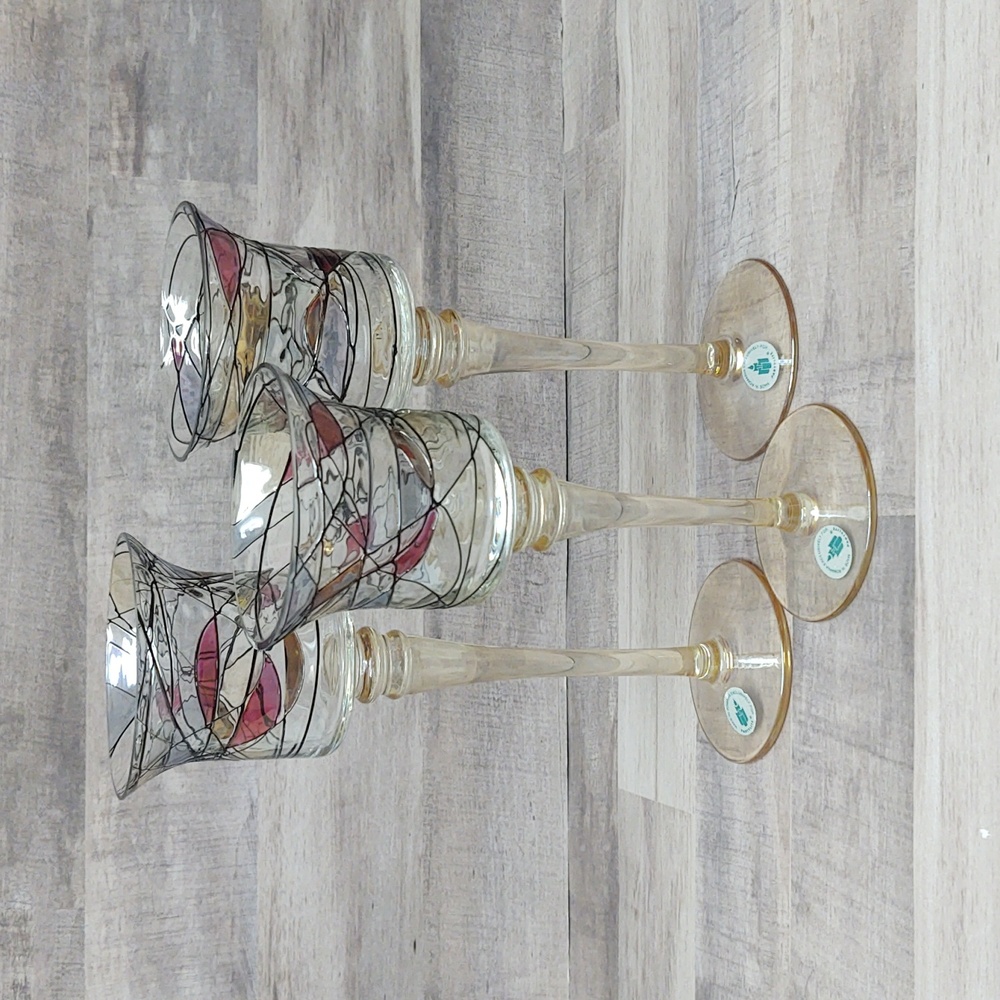 PartyLite~Mosaic Tealight/Votive Candle Holders~Set of 3~EUC!